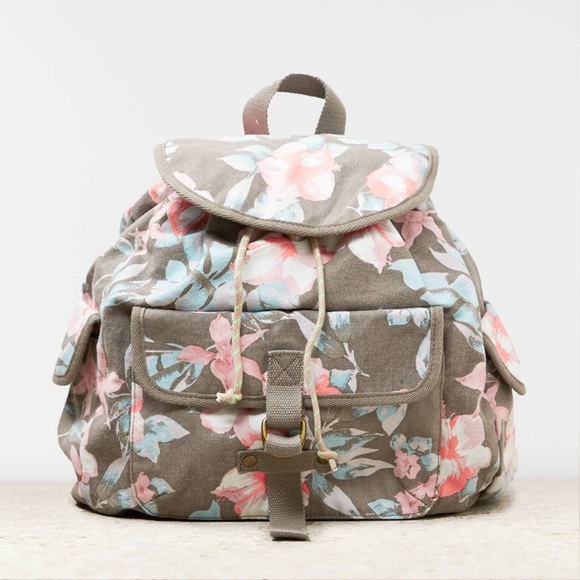 American Eagle Outfitters Handbags - LAST CHANCE American Eagle Canvas Floral Backpack